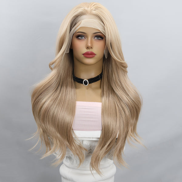 SMILCO | 26-inch | 13×4 Lace Front Wigs Wavy Black/Blonde | SM9815/SM9815-2