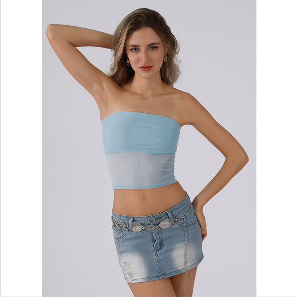 SMILCO Aqua Blue Tube Top/SS240064