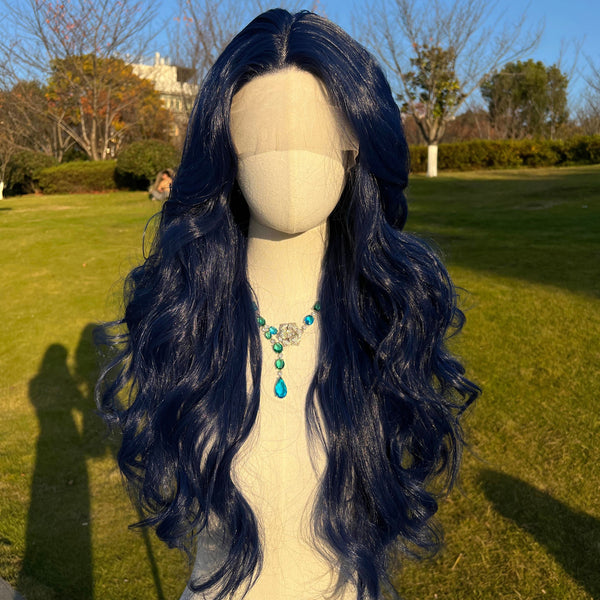 28-inch |Blue Body Wave  hair T part  Lace Front Wigs | SM9119