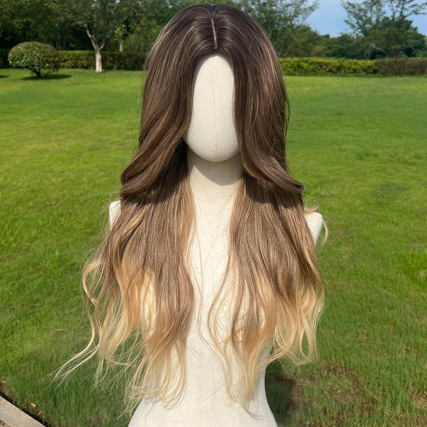 26-inch | Ombre Gold Loose Wave without Bangs | SM5300