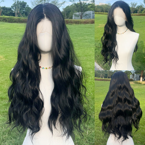 Smilco Black water Wave/13×4 Lace Front/ 28 Inch/Synthetic Lace Front/SM9601