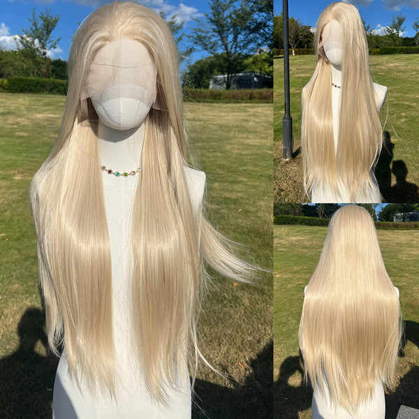 SMILCO/28-inch | 100% Futura Platinum Blonde Straight 13*6 Lace Front  | SM9021B