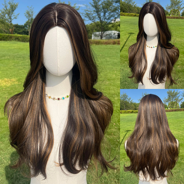 28-inch | Brown Loose Wave without Hair Bangs | SM9234