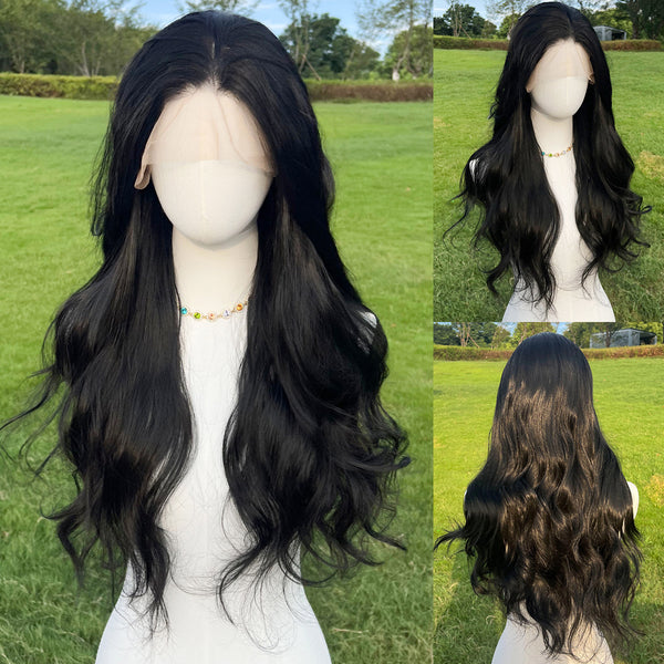 Smilco Black Wave/13×4 Lace Front/ Synthetic Lace Front/26 Inch/SM9603